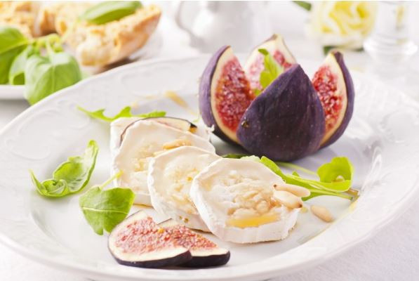 Buche de chèvre au figues et sirop d'agave Sunny Bio®